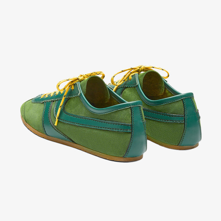 Vibrant Green Suede Sneakers - Arno Conti Shoe