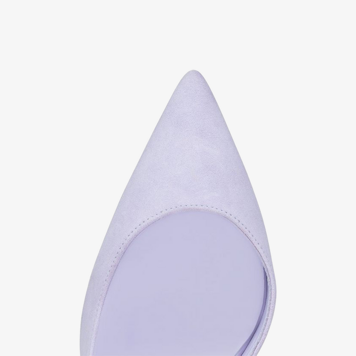 Mauve satin Asymmetrical Pump - ARNO CONTI