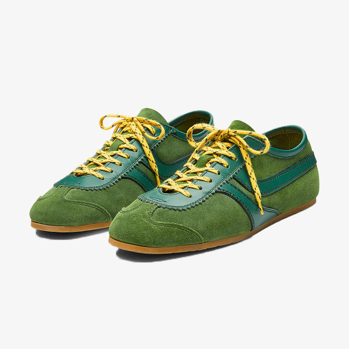 Vibrant Green Suede Sneakers - Arno Conti Shoe