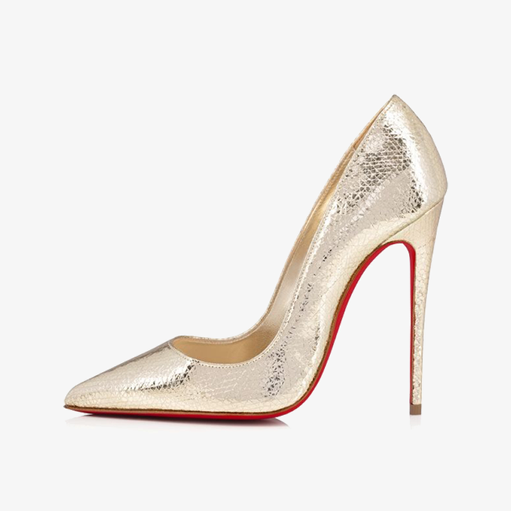 Nude Calf Leather Pointed-Toe Pump - ARNO CONTI