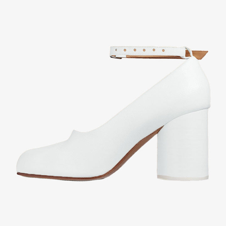 Split-toe Cylindrical Heel Pumps - Arno Conti Shoe