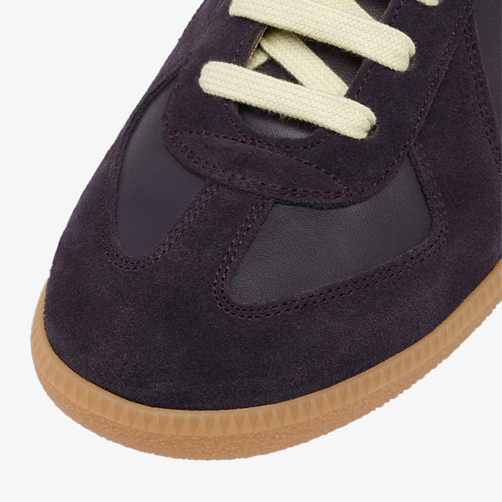 Purple Leather and Suede Sneakers - Arno Conti Shoe
