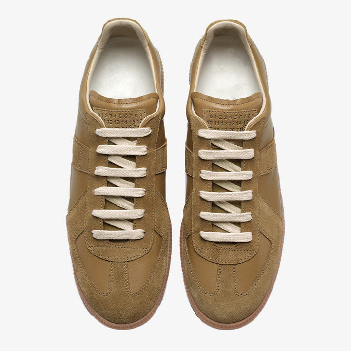 Snug Calf and Suede Sneakers - Arno Conti Shoe