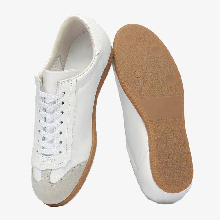 Stylish White Calf Leather Sneakers - Arno Conti Shoe
