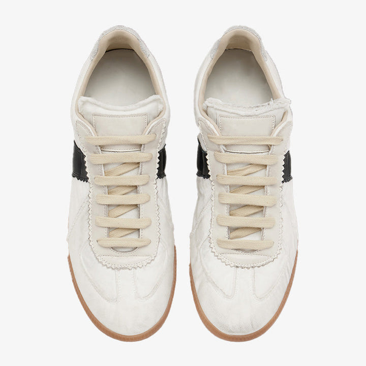 White Vintage Sneakers - Arno Conti Shoe
