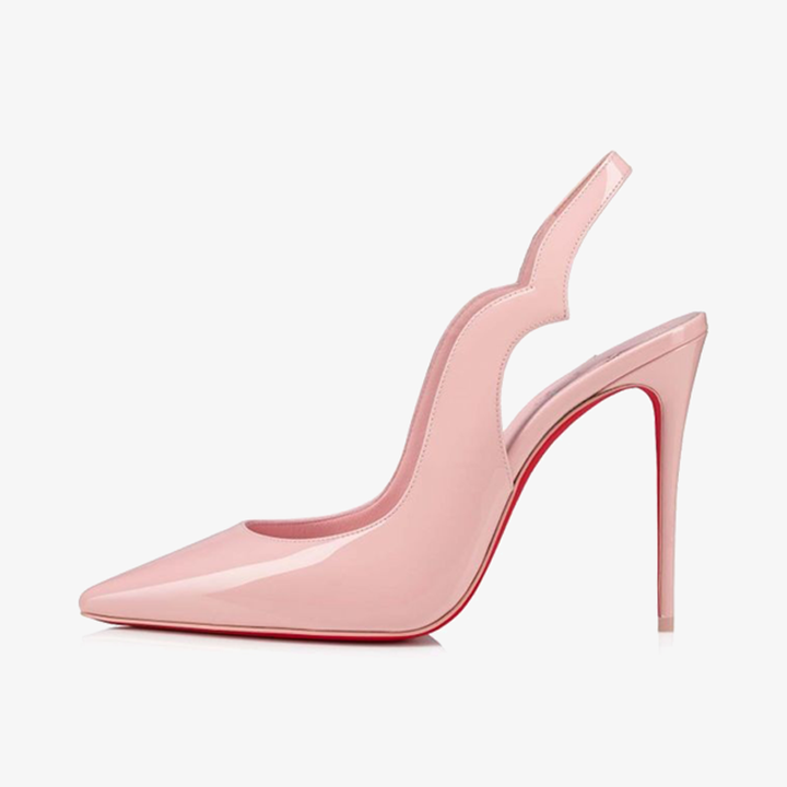 Rosy Pale Pink Patent Leather Stiletto - ARNO CONTI