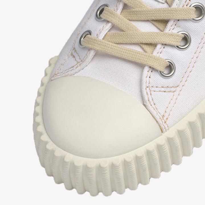 White Double Laces Creating Sneakers - Arno Conti Shoe