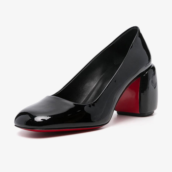 Refined Black Patent Leather Pumps