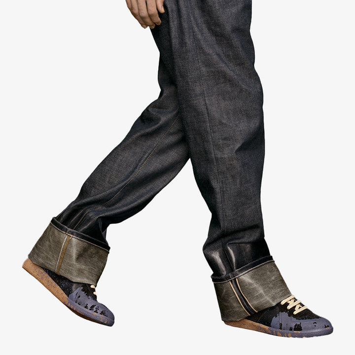 Dark Color Blocking Paint Splash Sneakers - Arno Conti Shoe