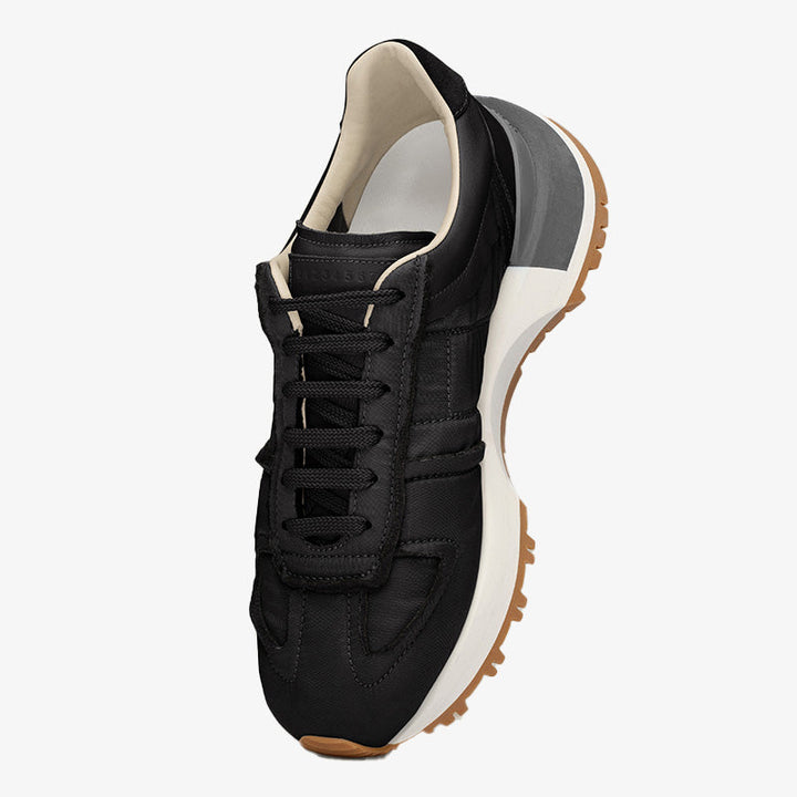 Black Two-tone assembled sneakers - Arno Conti Shoe