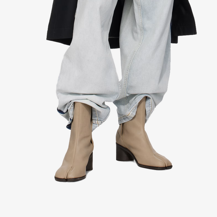 Taupe Split-Toe Ankle Boots - Arno Conti Shoe