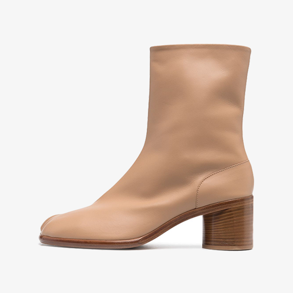 Khaki Split-Toe Ankle Boots - Arno Conti Shoe