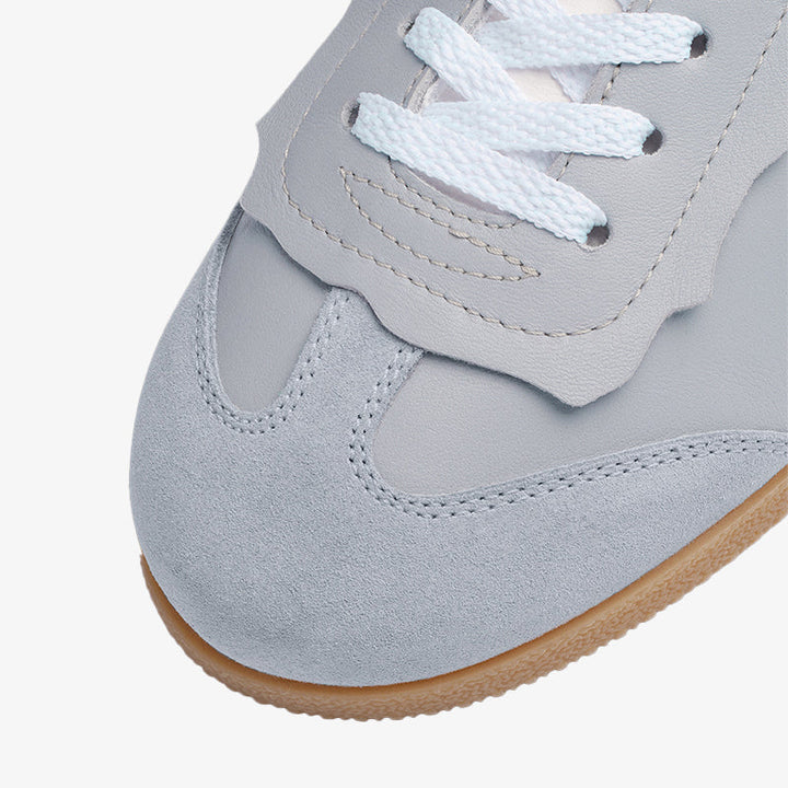 Sleek Blue nylon Lace-Up Sneakers - Arno Conti Shoe