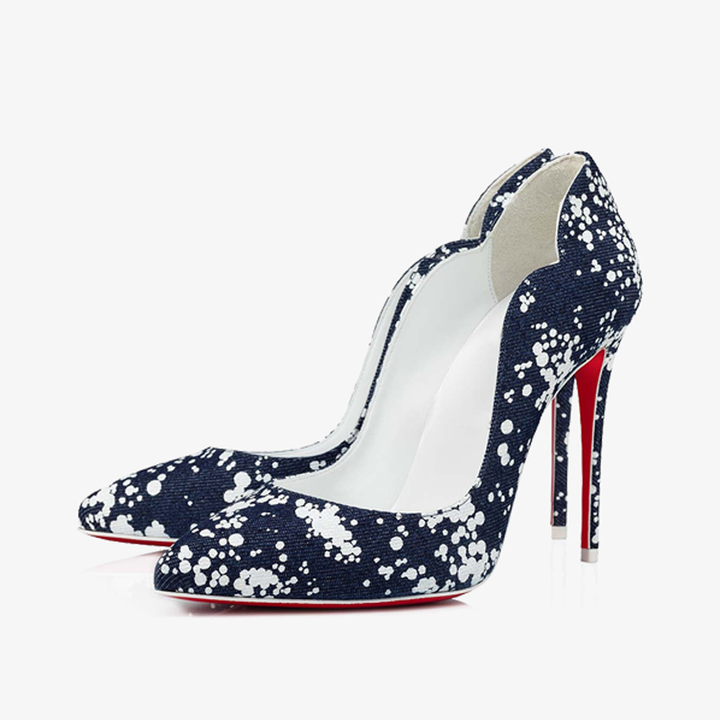 Elegant Blue Fabric Pumps - ARNO CONTI