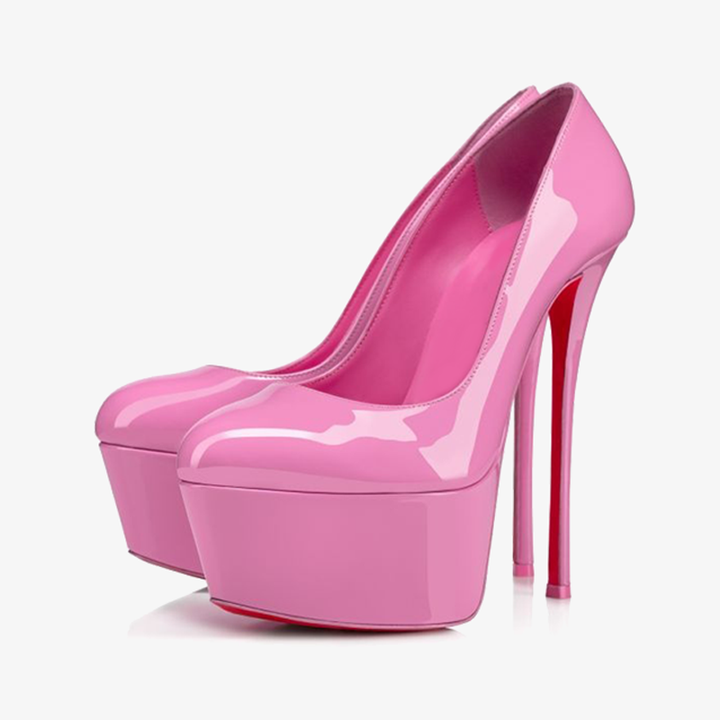 Pink Patent Calf Leather Stiletto - ARNO CONTI