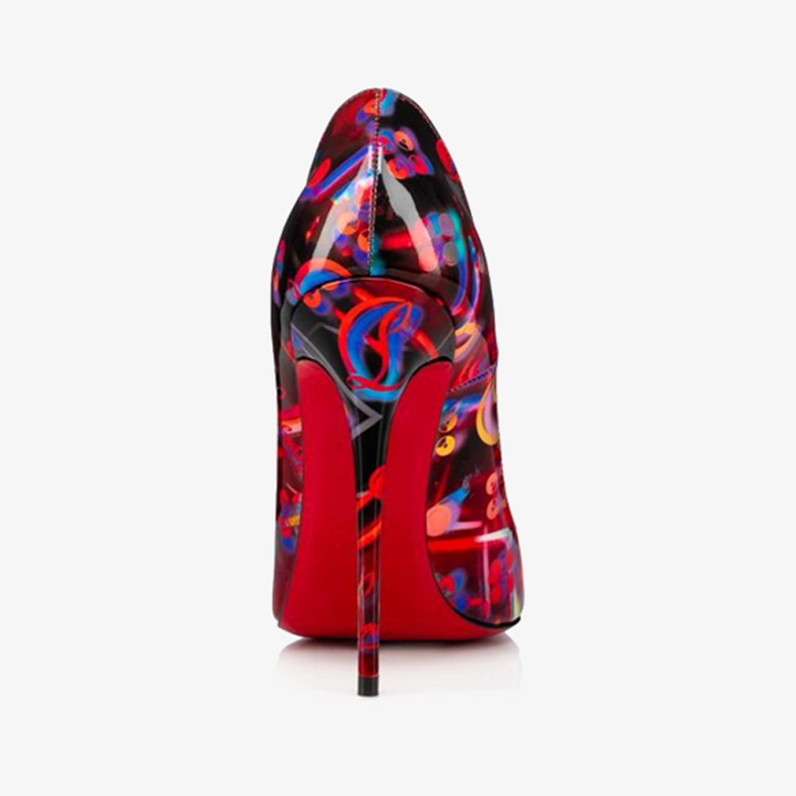 Multicolored Print Patent Leather Pumps - ARNO CONTI