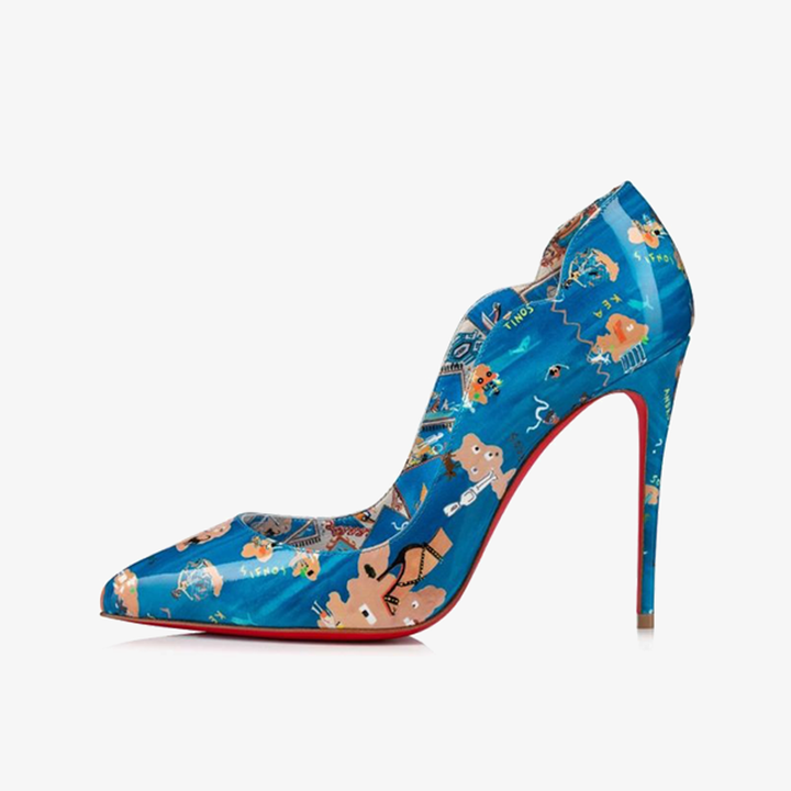 Multicolor Patent Leather Stiletto with Pointed Toe - ARNO CONTI