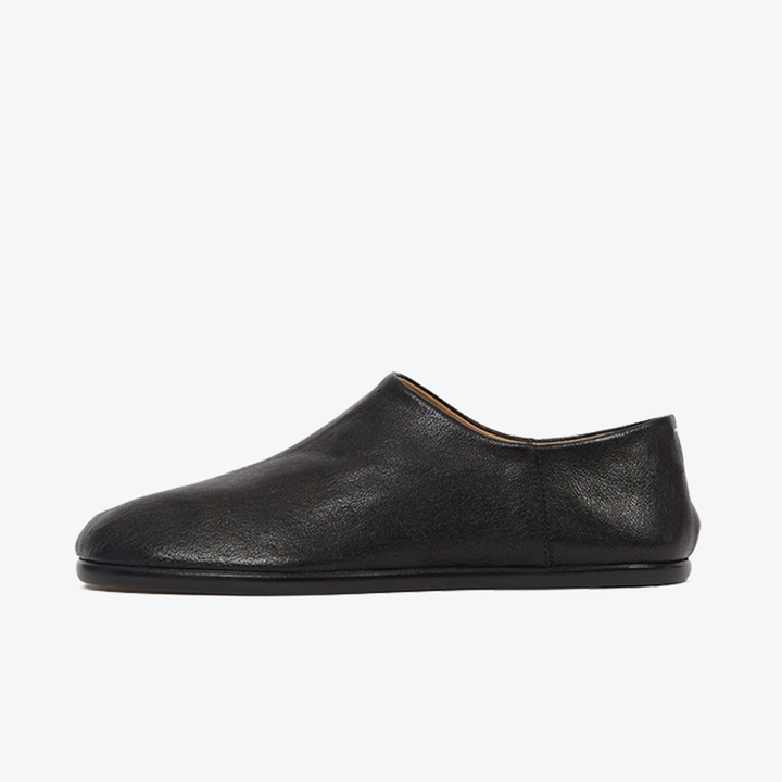 Black Slip-On Leather Loafers Unisex - Arno Conti Shoe