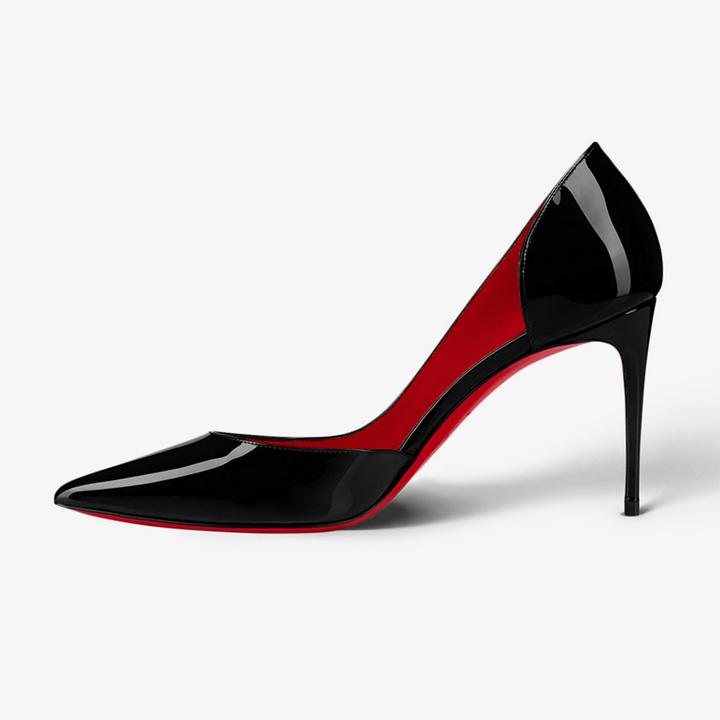 Arched Lines Pumps with Red Interior - ARNO CONTI