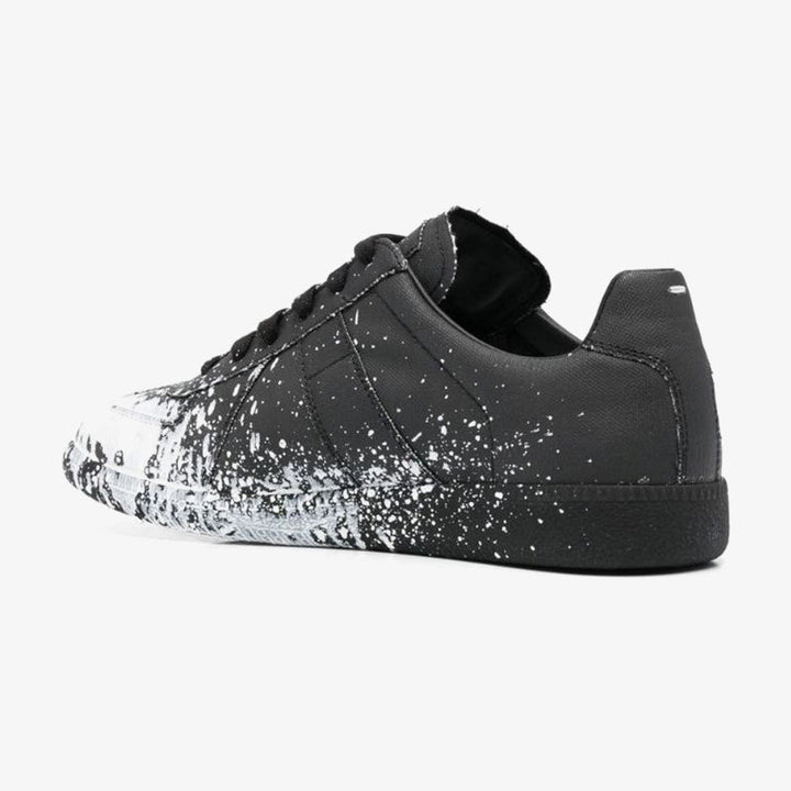 Artistic Paint-Splash Low-Top Sneakers - Arno Conti Shoe