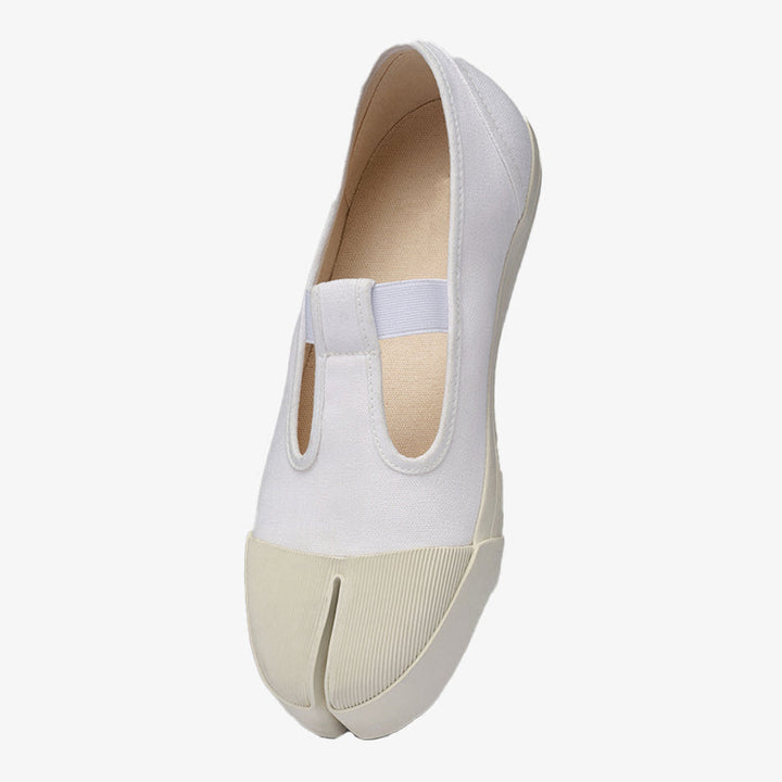 Cotton Canvas Split-toe Sneakers - Arno Conti Shoe