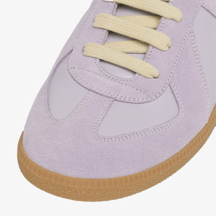 Iconic Purple Leather and Suede Sneakers - Arno Conti Shoe