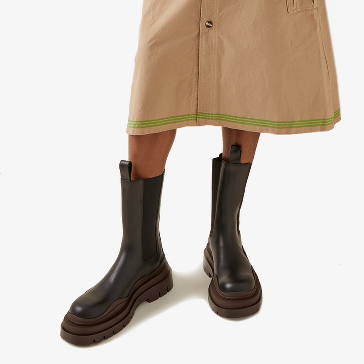 Black/Brown Chelsea Boots - Arno Conti Shoe