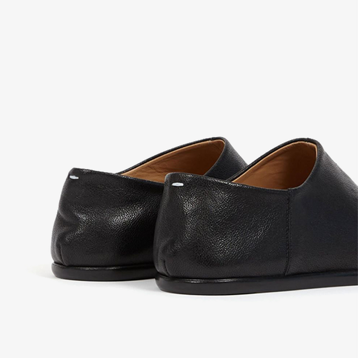 Black Slip-On Leather Loafers Unisex - Arno Conti Shoe