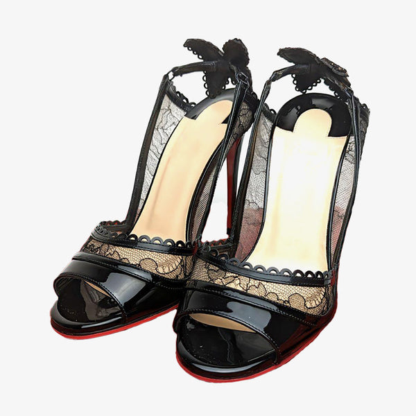 Lace Butterfly Charm Pumps