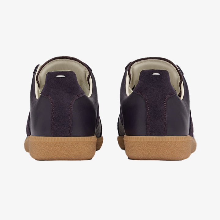 Purple Leather and Suede Sneakers - Arno Conti Shoe