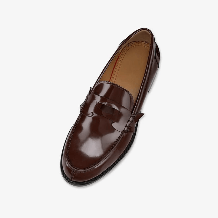 Casual Bi-color Leather Penny Loafers - ARNO CONTI