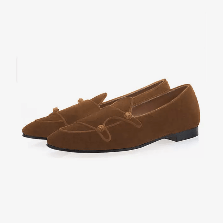 Suede Monk Strap Loafers - Arno Conti Shoe