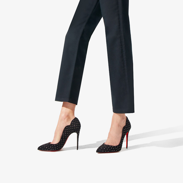 Elegant Black Suede Effect Pump - ARNO CONTI