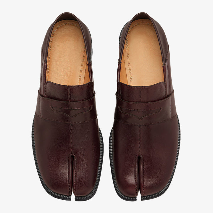 Versatile Shiny Leather Loafers - Arno Conti Shoe