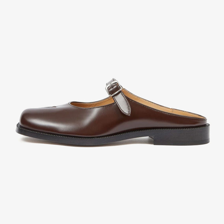 Cedar Brown Tabi Leather Sandals - ARNO CONTI
