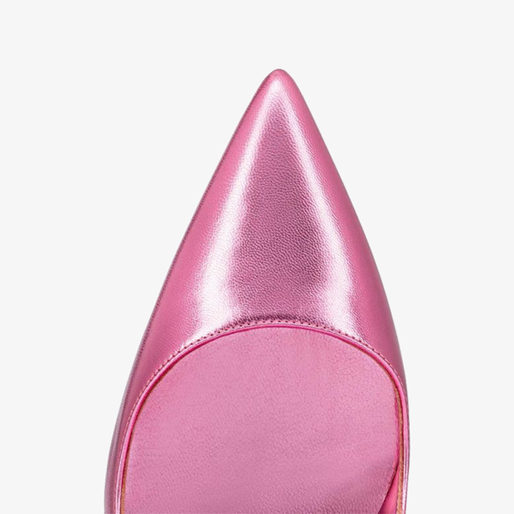 Iridescent Confetti Pink Leather Stiletto - ARNO CONTI