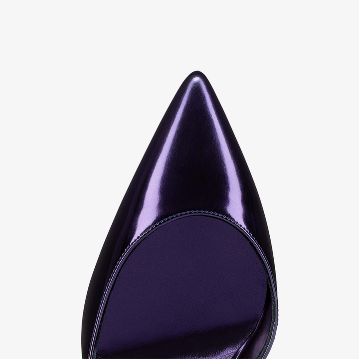 Classic Court Shoe with Specchio Effect - ARNO CONTI