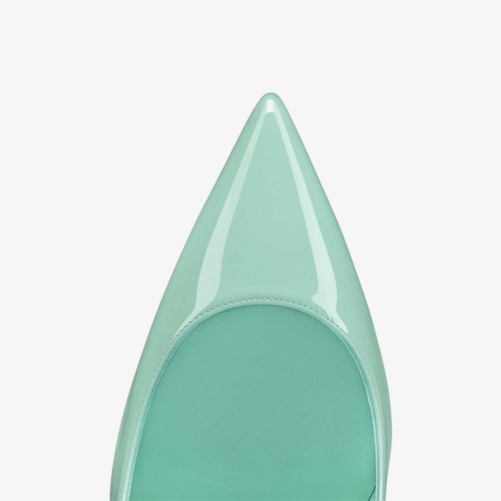 Mint Green Patent Leather Pumps - ARNO CONTI
