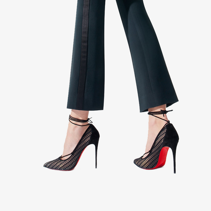 Chain-Lace Pumps With Pointed Toe - ARNO CONTI