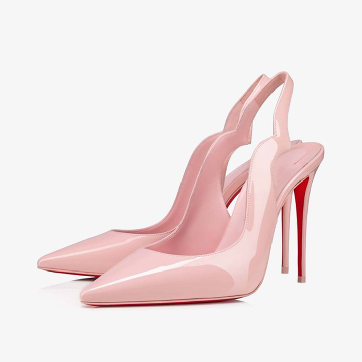 Rosy Pale Pink Patent Leather Stiletto - ARNO CONTI