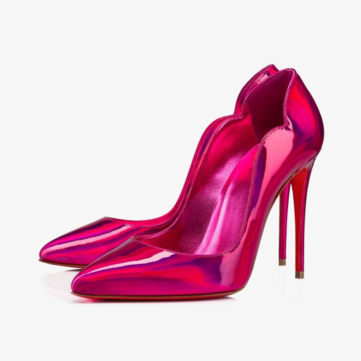Trendy Pink Patent Leather Pump - ARNO CONTI