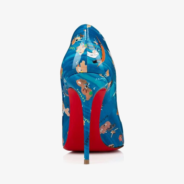 Multicolor Patent Leather Stiletto with Pointed Toe - ARNO CONTI