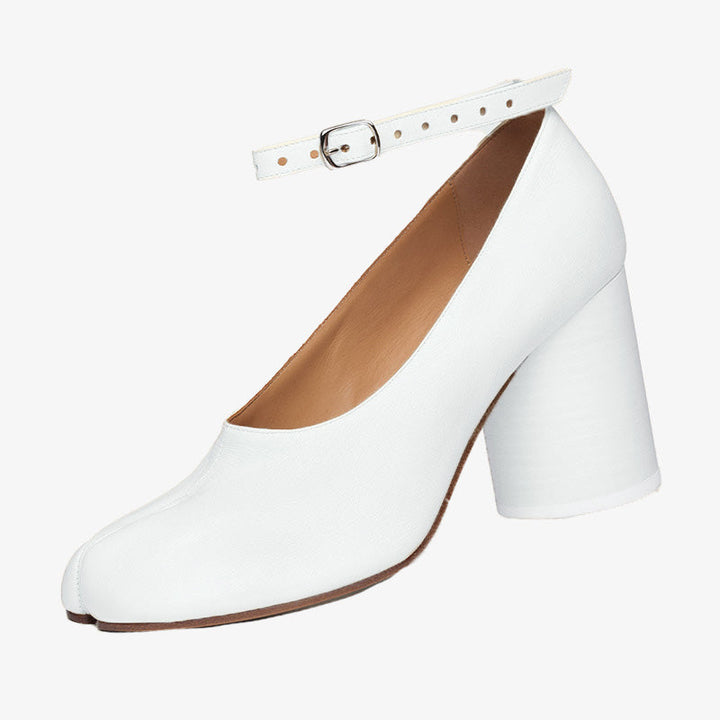 Split-toe Cylindrical Heel Pumps - Arno Conti Shoe