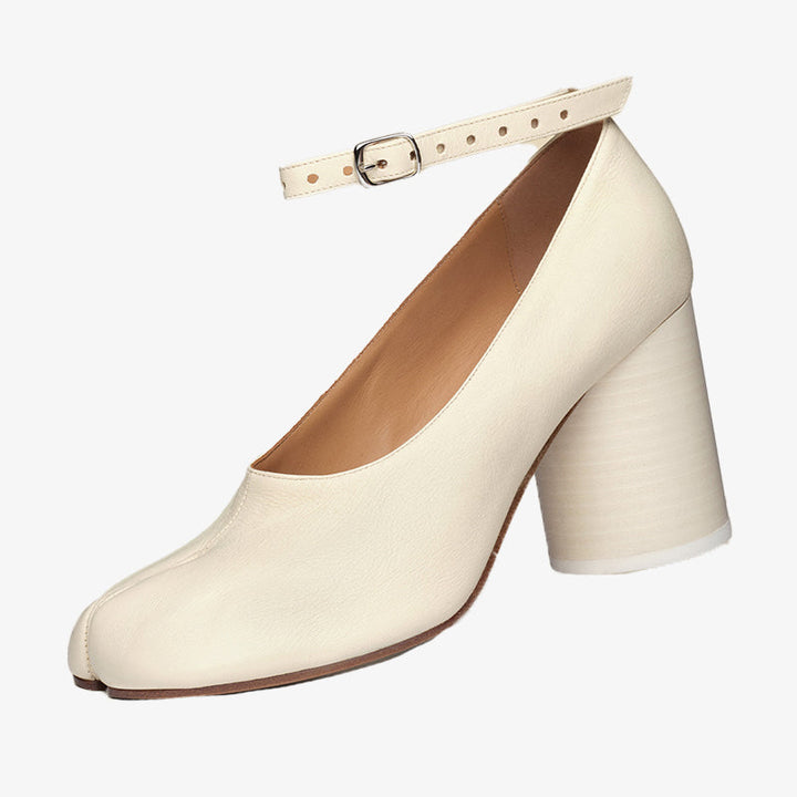 Split-toe Cylindrical Heel Pumps - Arno Conti Shoe