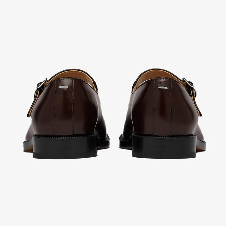 Brushed Leather Split-toe Flats - Arno Conti Shoe