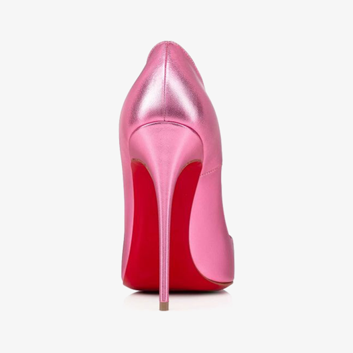 Iridescent Confetti Pink Leather Stiletto - ARNO CONTI