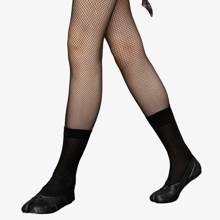 Split-toe Calf Leather Ballet Flats - Arno Conti Shoe