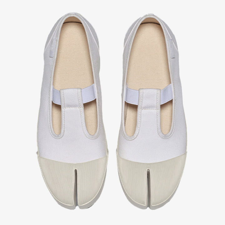 Cotton Canvas Split-toe Sneakers - Arno Conti Shoe