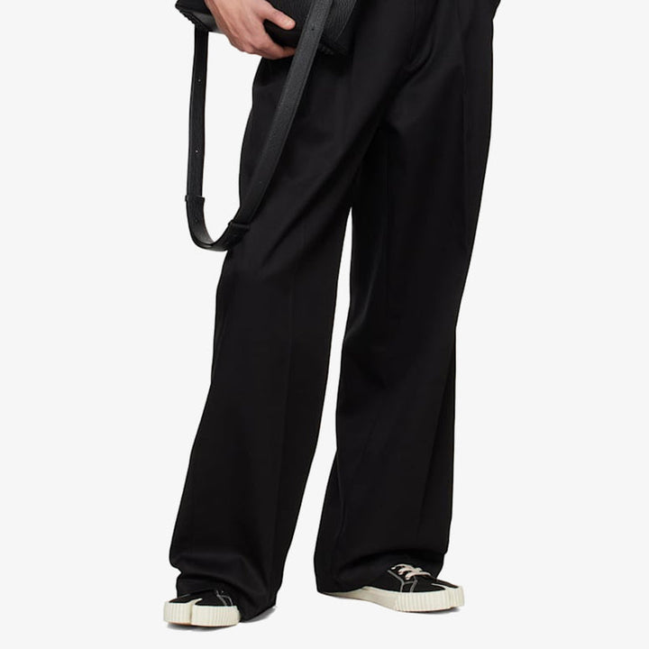 Black And White Luxury Avant-Garde Split-toe Sneakers - Arno Conti Shoe