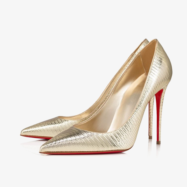 Calf Leather Pointy-Toe Pump
